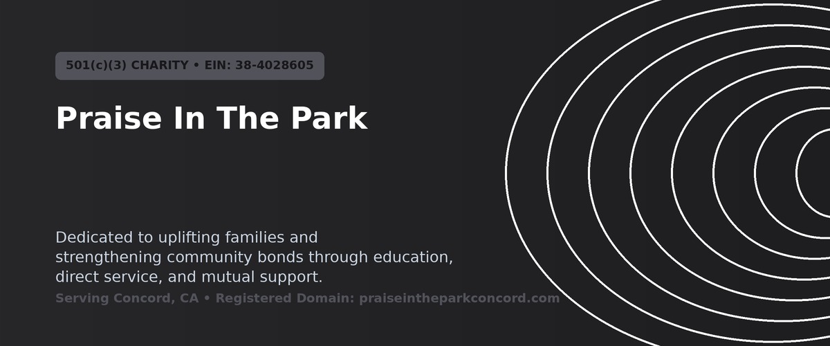 Praise In The Park Identity Banner